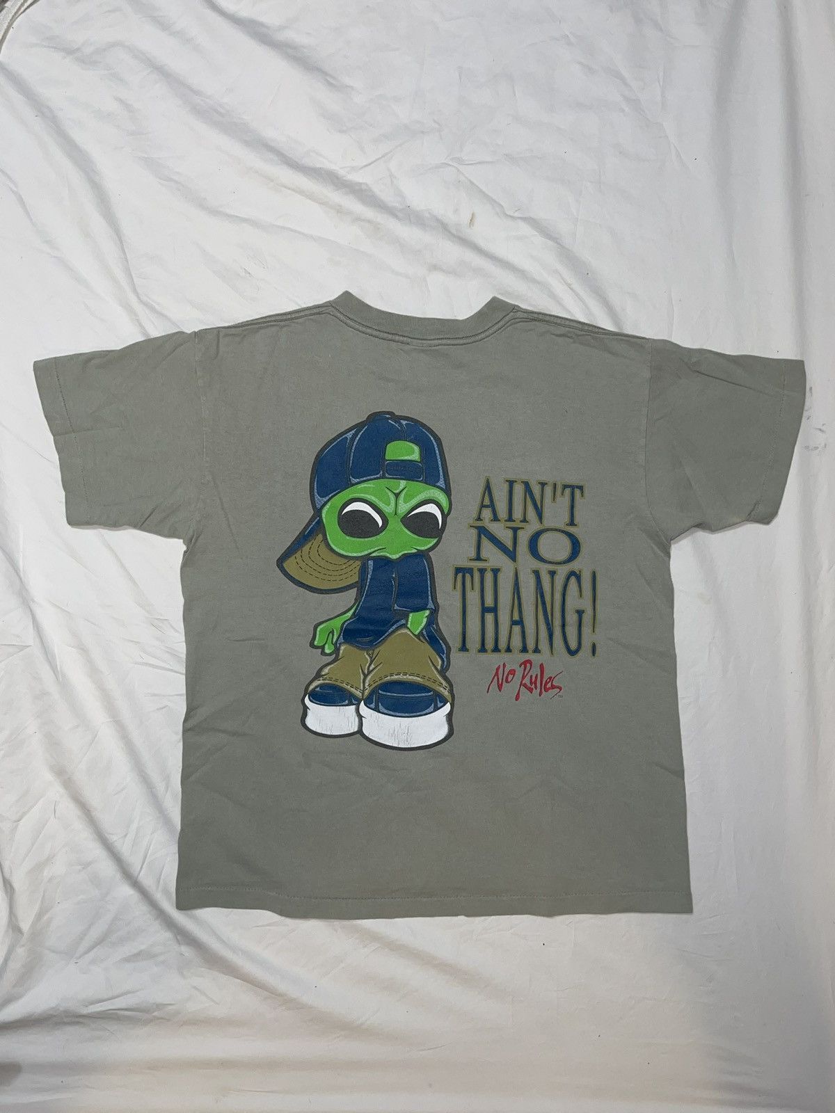 Designer × Japanese Brand × Vintage RARE NO RULES LIGHT GREEN ALIEN TEE Size US M / EU 48-50 / 2 - 5 Thumbnail