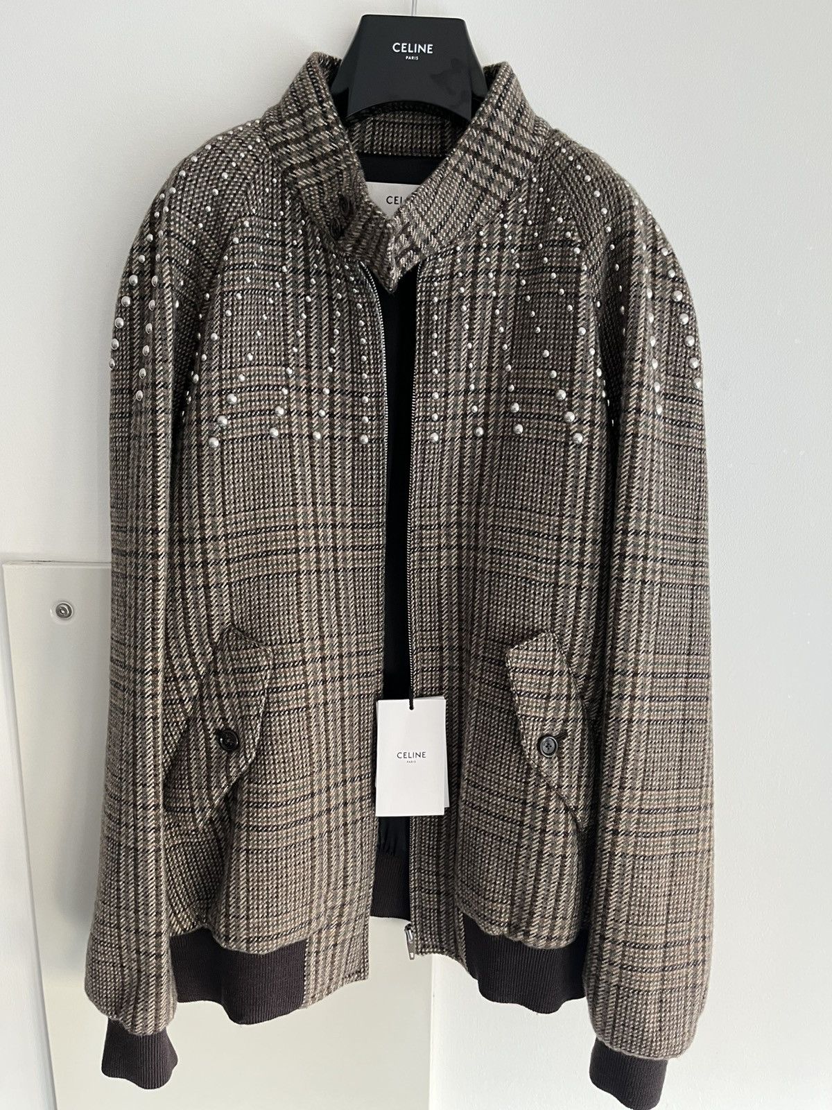 Celine × Hedi Slimane $5k Value Super Runway Celine Hedi Slimane Studded Teddy Size US XL / EU 56 / 4 - 5 Thumbnail