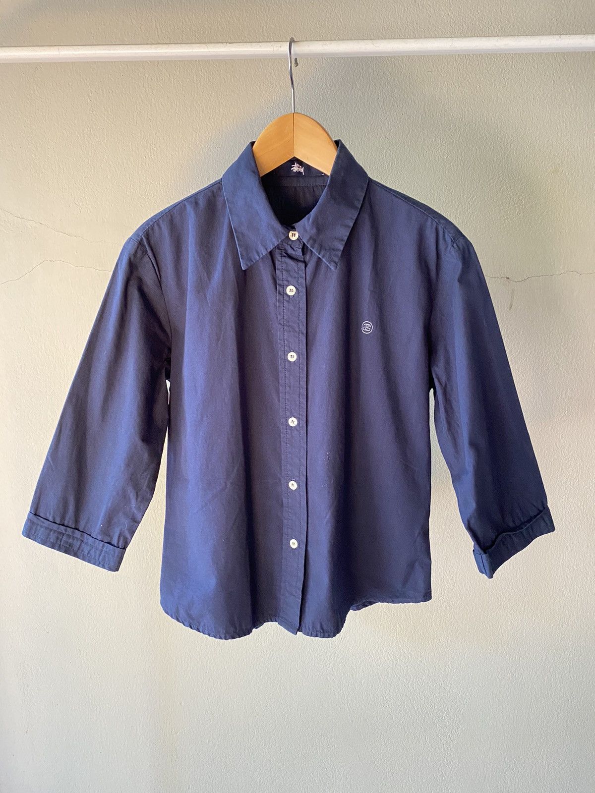Stussy Stussy Dark Blue Long-Sleeve Shirt Size M / US 6-8 / IT 42-44 - 11 Thumbnail