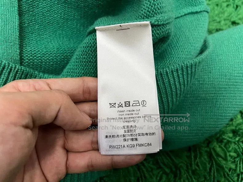 Louis Vuitton Louis Vuitton Green Zip Sleeve Sweater. Size US L / EU 52-54 / 3 - 7 Thumbnail