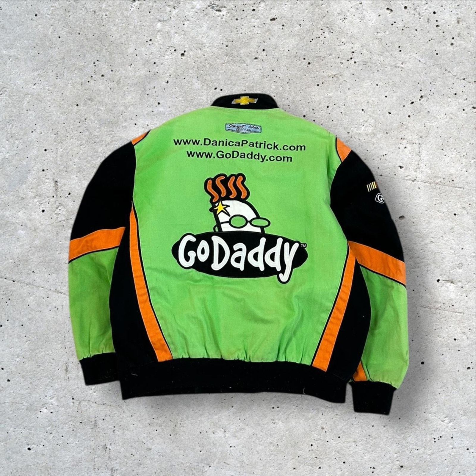 NASCAR × Vintage Vintage Jeff Hamilton Go Daddy Nascar Jacket Size US XL / EU 56 / 4 - 2 Thumbnail