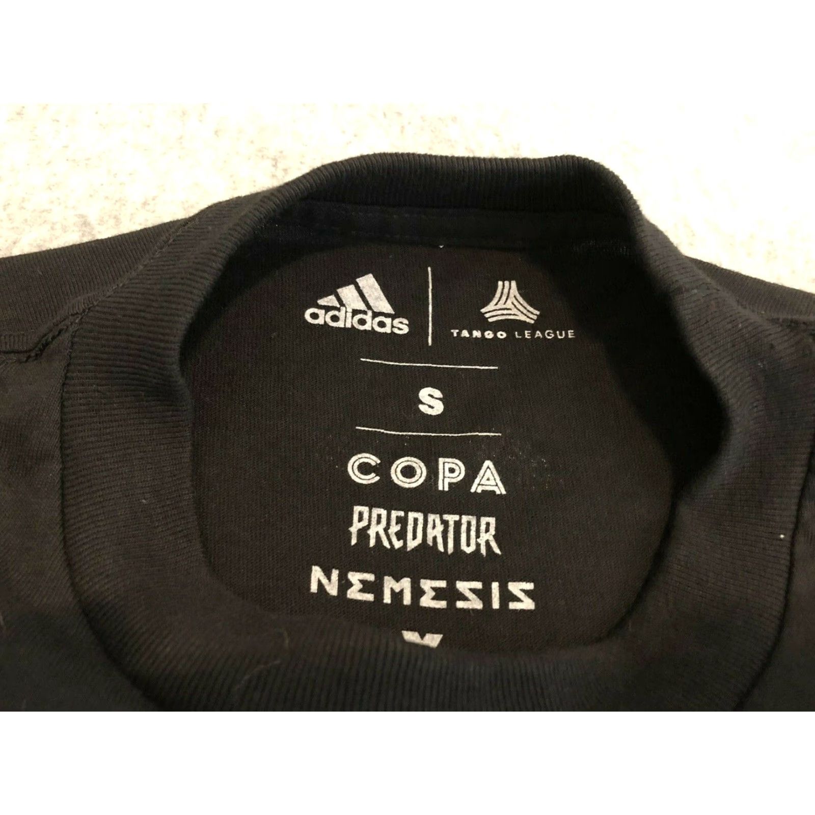 Adidas ADIDAS Shirt Men S Short Sleeve Black 100% Cotton Graphic Tee COPA PREDATOR NEMESIS X TANGO LEAGUE Cold Blooded Small Size US S / EU 44-46 / 1 - 4 Thumbnail