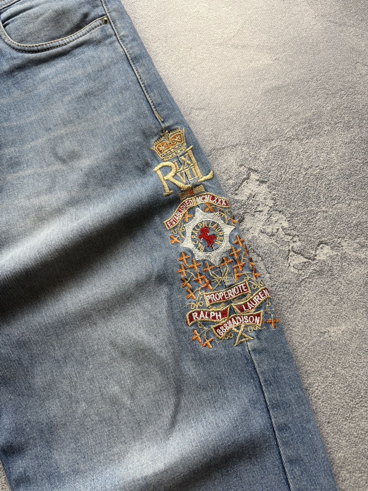 Polo Ralph Lauren Polo Ralph Lauren Jeans Y2K Avantgarde Distressed Washed Size US 36 / EU 52 - 2 Thumbnail