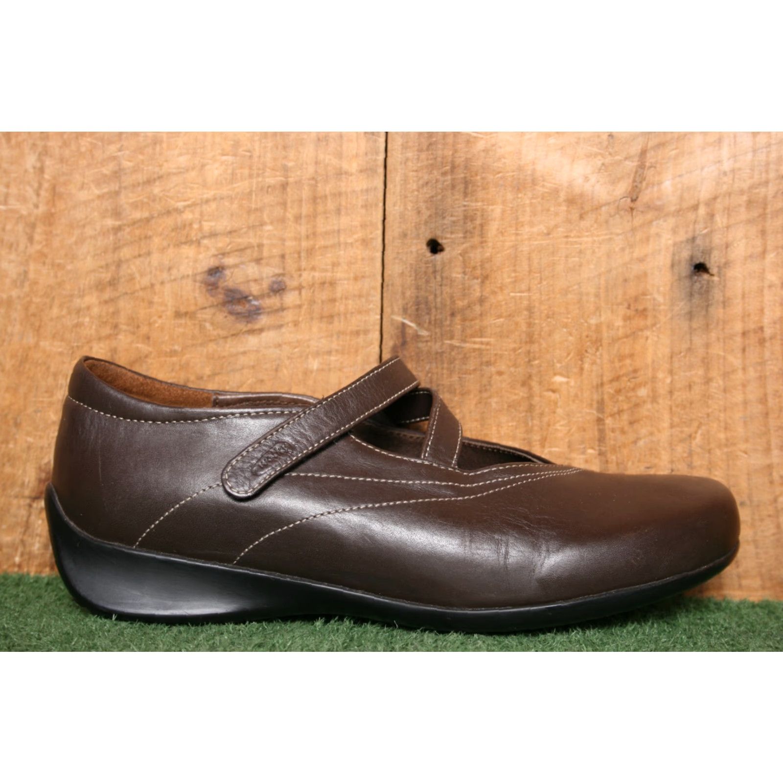 Vintage WOLKY Passion Brown Leather Mary Jane USD 8 Women Casual Hook & Loop 39 EUR 39 ≈ US 8 Mary Jane Womens Leather Brown Passion Size ONE SIZE - 2 Thumbnail