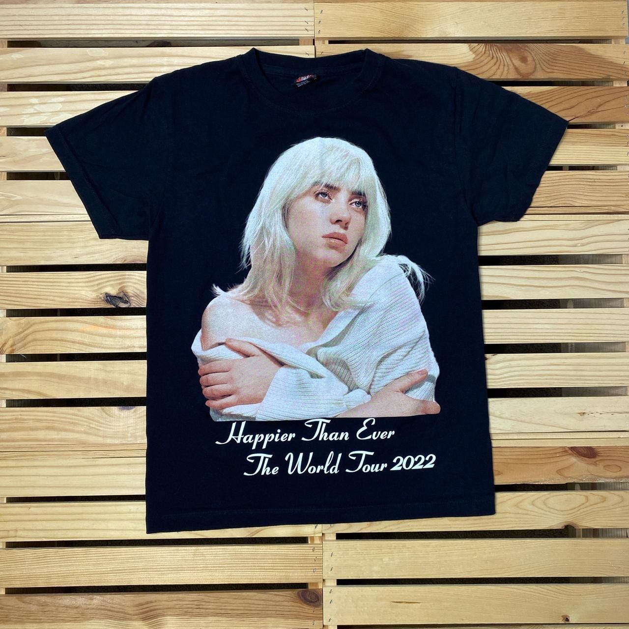 Billie Eilish Billie Eilish Happier Than Ever 2022 Black Tee Size Medium Size US M / EU 48-50 / 2 - 1 Thumbnail