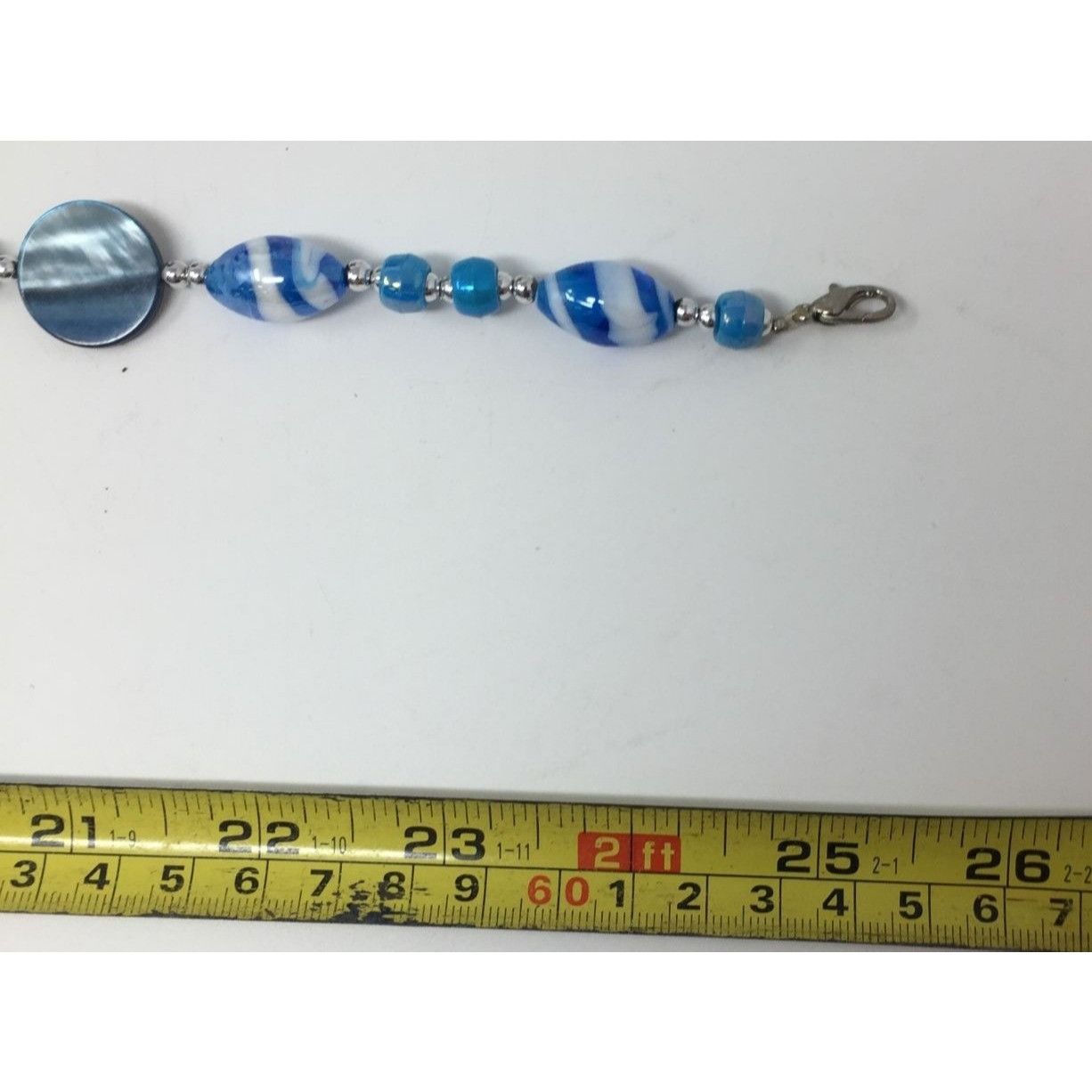 Other Womens Blue Beaded Necklace with Matching Dangly Earrings Size ONE SIZE - 7 Thumbnail
