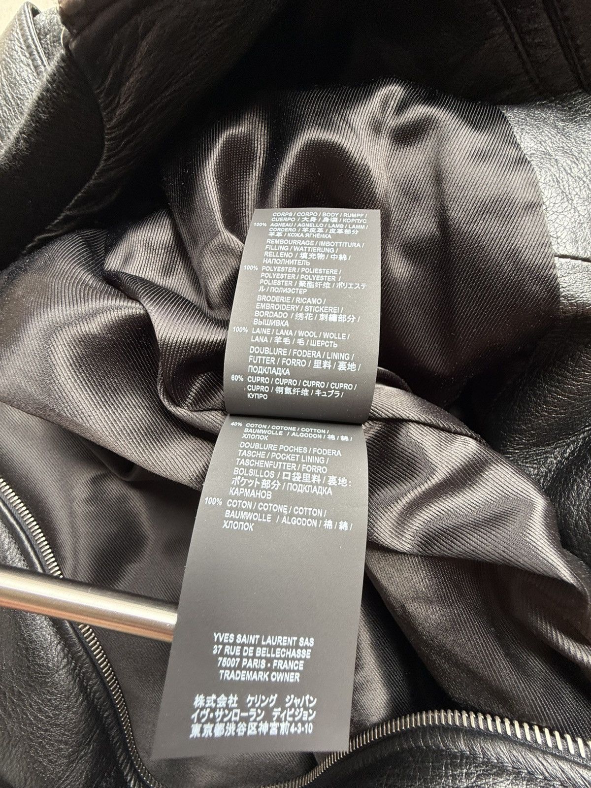 Saint Laurent Paris FW19 Saint Laurent multi zip leather bomber teddy jacket 46 Size US S / EU 44-46 / 1 - 25 Thumbnail