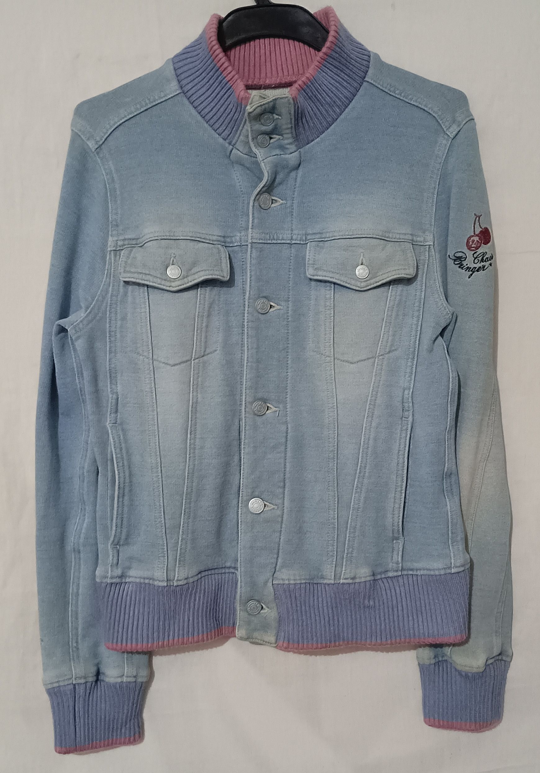 Hysteric Glamour Kinky Chaoy Rubber Denim Riders Jacket Size S / US 4 / IT 40 - 1 Thumbnail