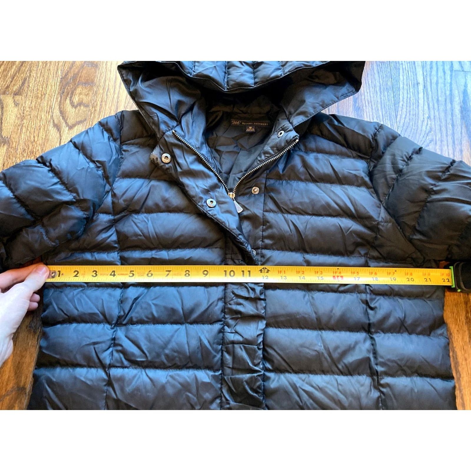 Brooks Brothers Brooks Brothers Parka Jacket Hooded Duck Down Black Womens Size 12 Puffer Size XL / US 12-14 / IT 48-50 - 5 Thumbnail