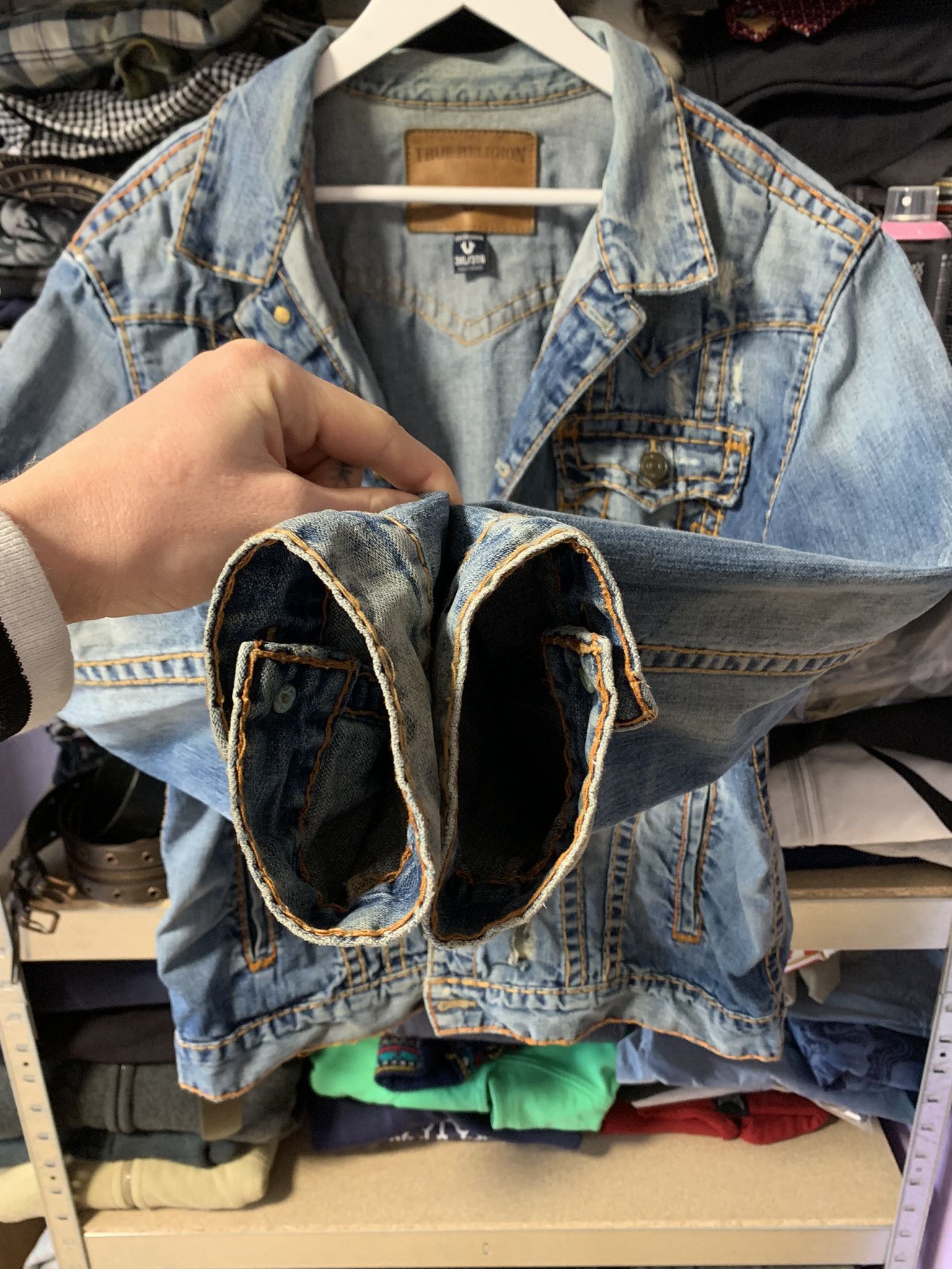 True Religion True Religion Trucker Jean Jacket Jimmy Super T Mens 3XL Size US XL / EU 56 / 4 - 4 Thumbnail