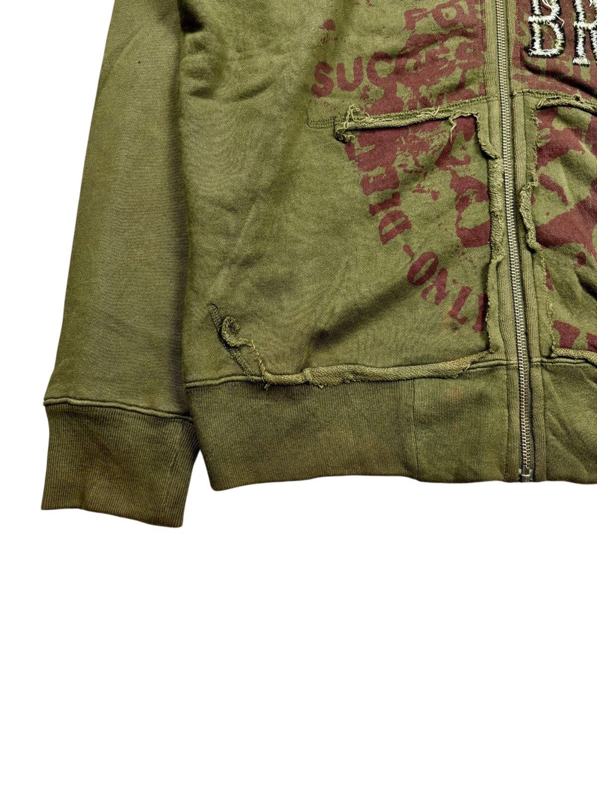 Diesel 2000s Diesel - Patchwork Only The Brave Zip Hoodie Size US M / EU 48-50 / 2 - 5 Thumbnail