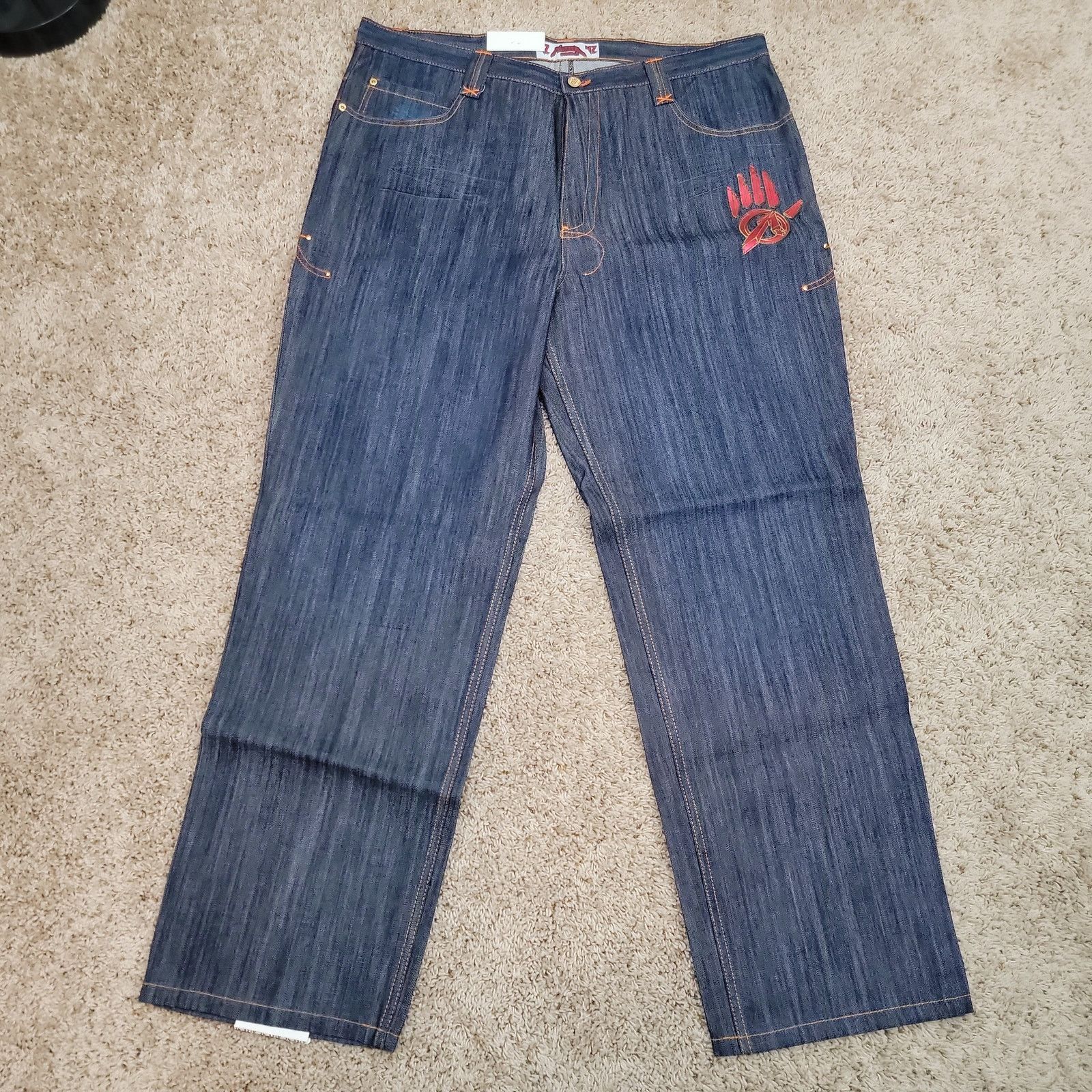 Vintage Vintage Miskeen Baggy Jeans 42x32 Rock Roll Skater Rap Y2K Size US 42 / EU 58 - 5 Thumbnail