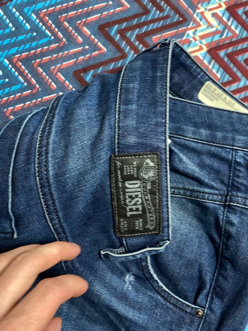 Diesel Vintage Diesel Button Jean Baggy Distressed Faded Denim Size US 27 - 5 Thumbnail