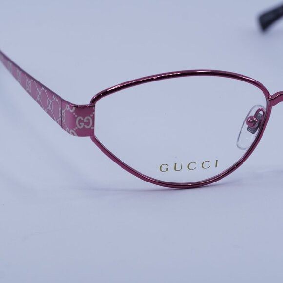 Gucci Gucci GG1853O 003 Eyeglasses Fuchsia with GG Pattern 54mm Size ONE SIZE - 4 Thumbnail