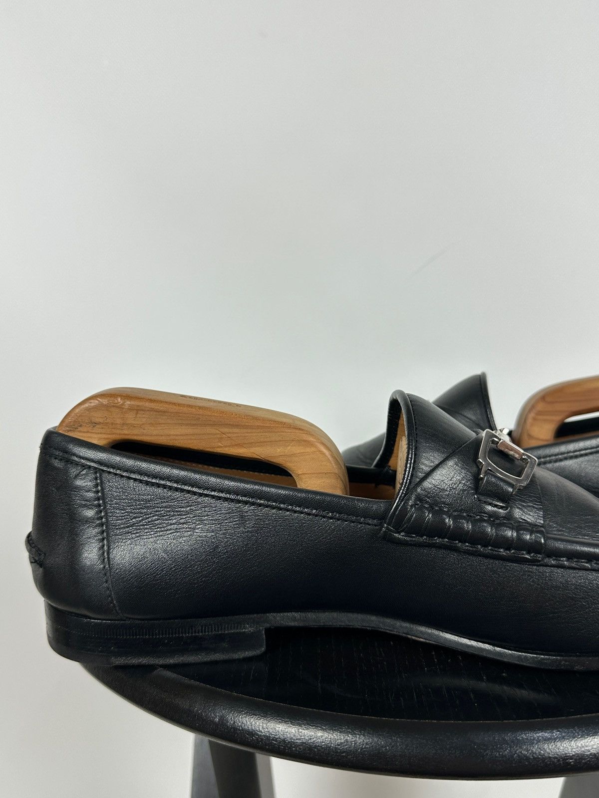 Gucci Gucci Horsebit Black Leather Slip On Loafers Size US 9 / EU 42 - 17 Thumbnail