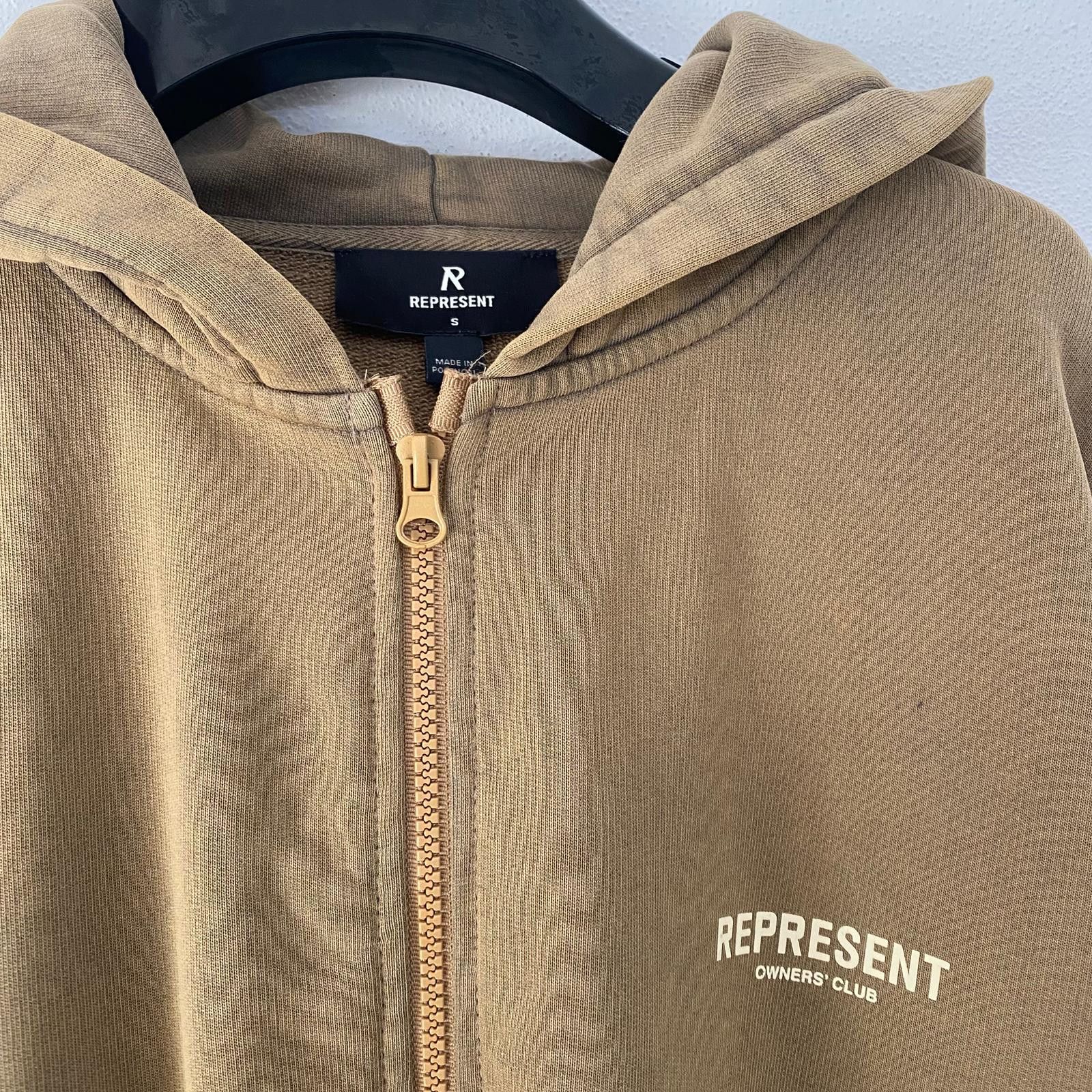 Represent Clo. Almond Owners Club Logo Oversized Zip Hoodie Size US S / EU 44-46 / 1 - 7 Thumbnail