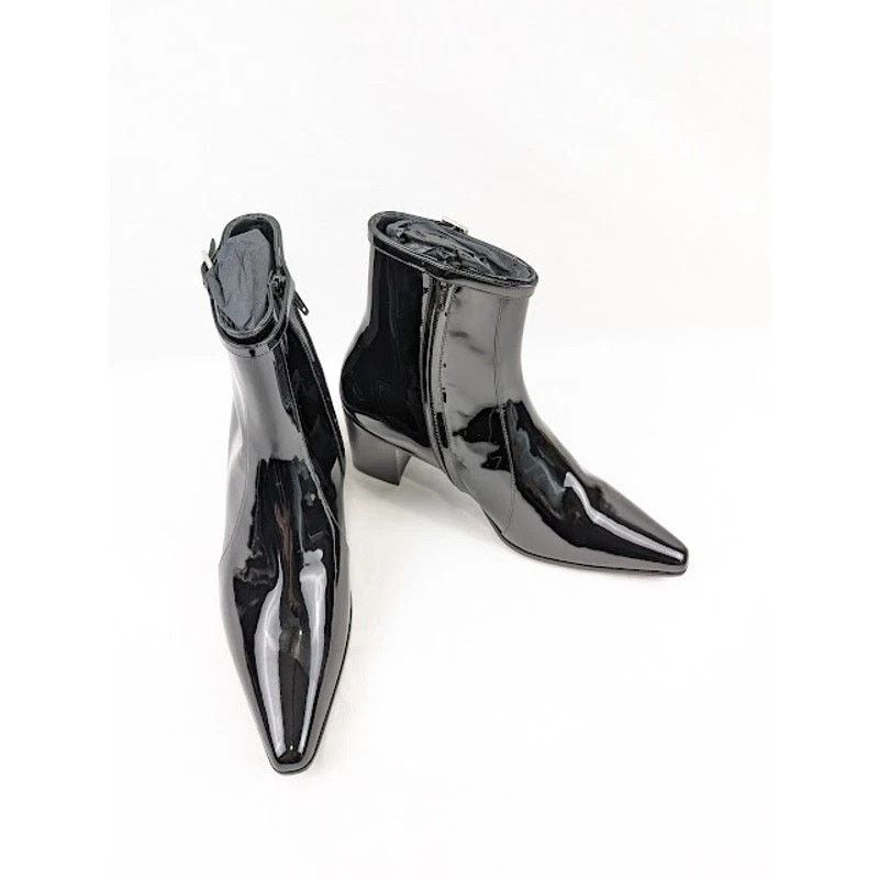 Saint Laurent Paris o1rshd1 Q:2 / Arsun 70 Zipped Boots in Nero Size US 8 / EU 41 - 13 Thumbnail