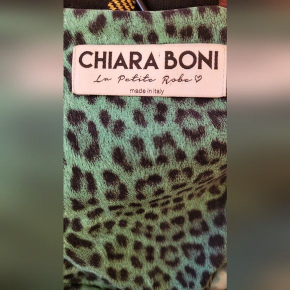 Chiara Boni Chiara Boni La Petite Robe Green Leopard Print Dress - S Size S / US 4 / IT 40 - 6 Thumbnail