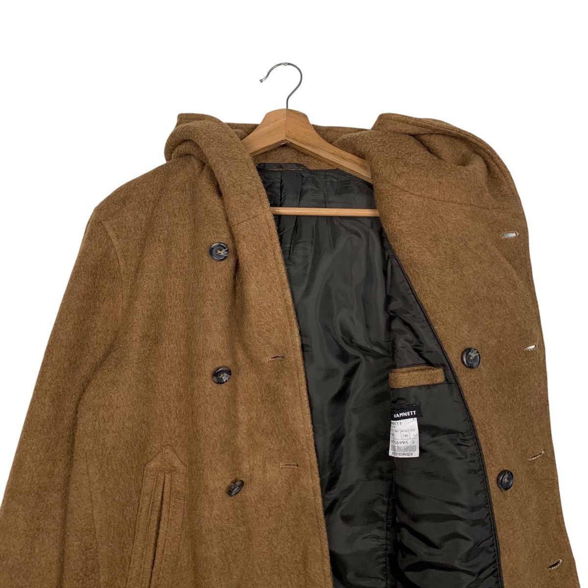 Katharine Hamnett London HAMNETT BLOUSON Double Breasted Hooded Jacket #2745-C124 Size L / US 10 / IT 46 - 10 Thumbnail