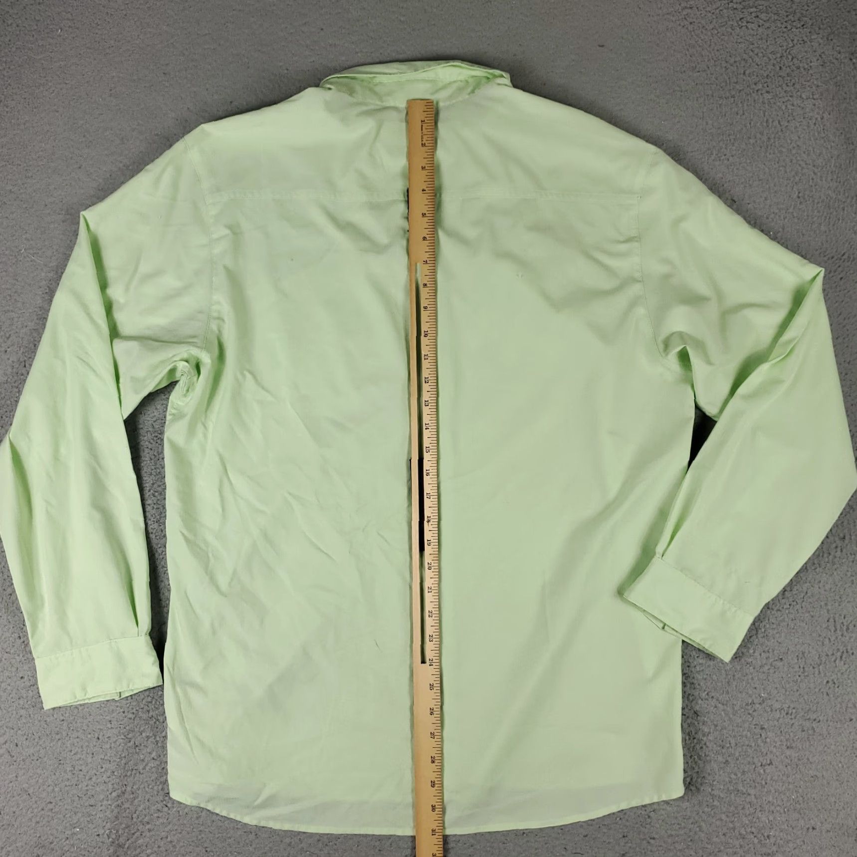 Vintage Columbia Shirt Mens L Mint Green Button-Up Long Sleeve Casual/Workwear Business Formal Party/Cocktail Travel Wedding Comfort Buttoned Size US L / EU 52-54 / 3 - 4 Thumbnail