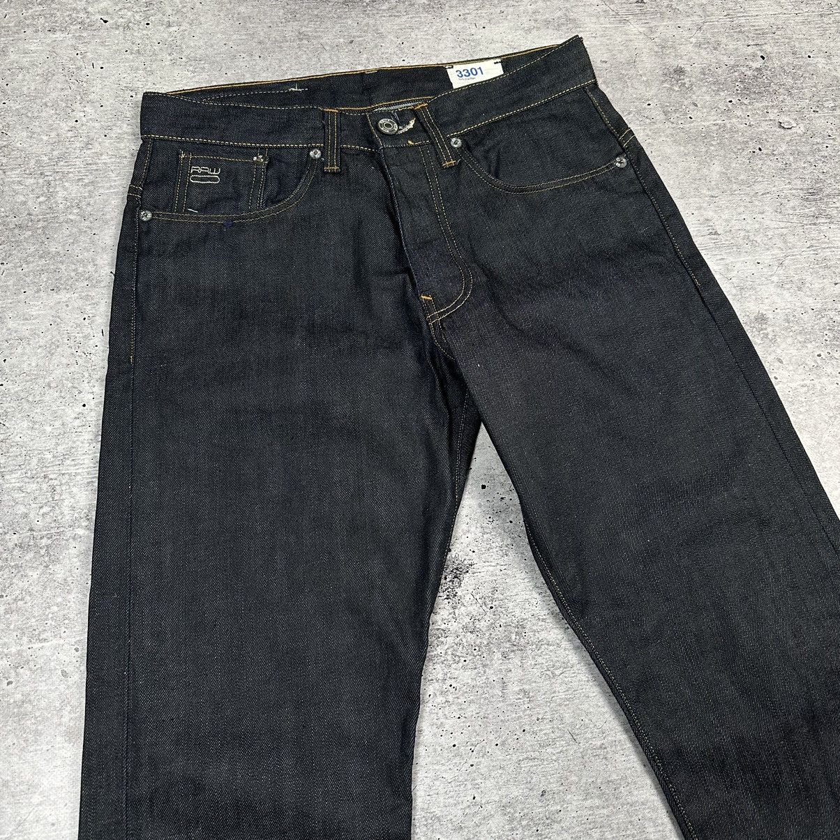G-Star × Japanese Brand Men’s G-star Brooklyn Denim Raw 3301 Jeans Size 30 Size US 30 / EU 46 - 2 Thumbnail