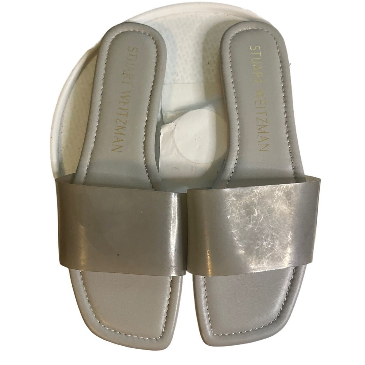 Stuart Weitzman Stuart Weitzman Women's Summer Flat Sandals in Perla Sz 9.5 Size US 9.5 / IT 39.5 - 1 Thumbnail