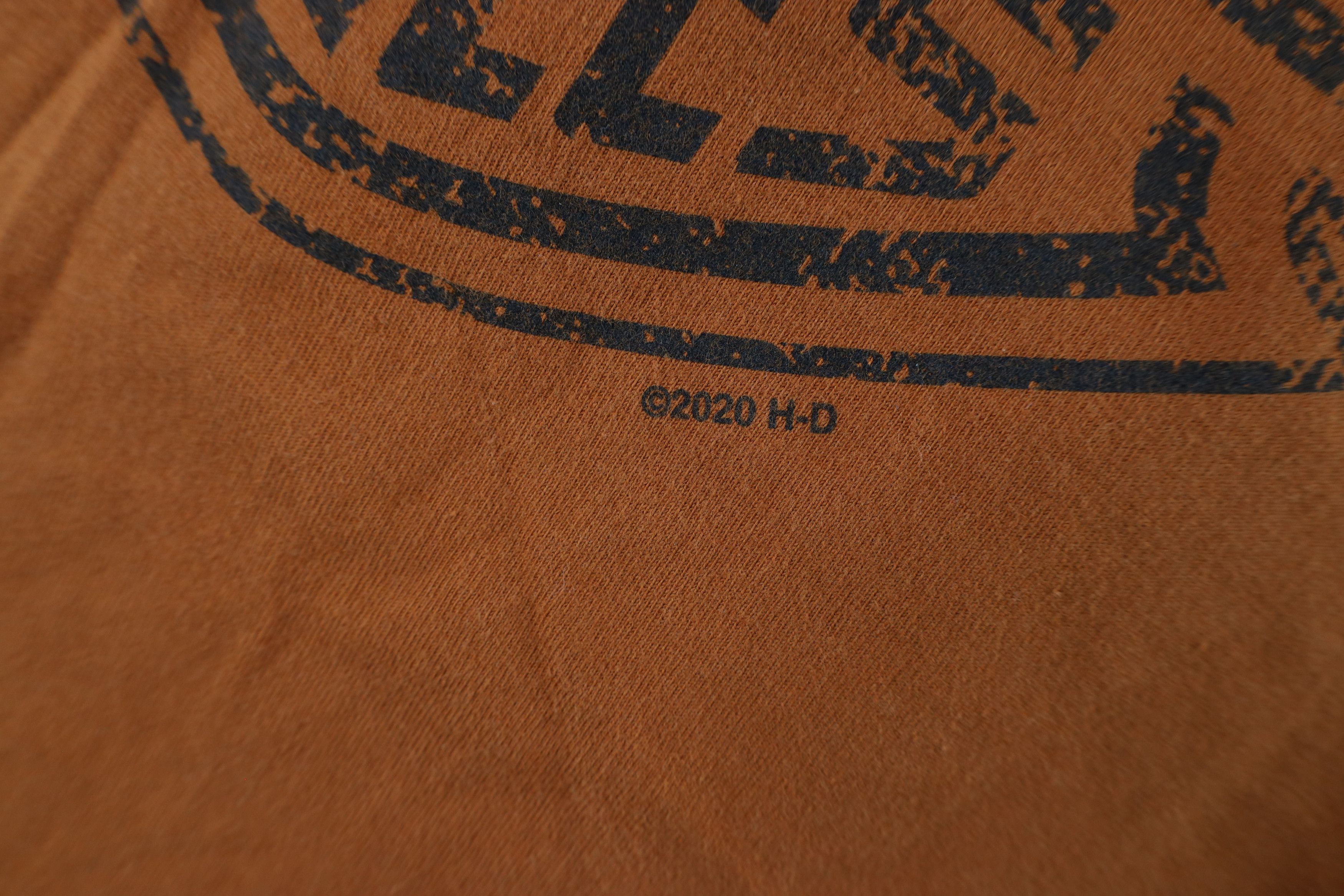 Harley Davidson × Vintage Y2K Harley Davidson Spell Out Big Logo Short Sleeve T-Shirt Size US XXL / EU 58 / 5 - 6 Thumbnail