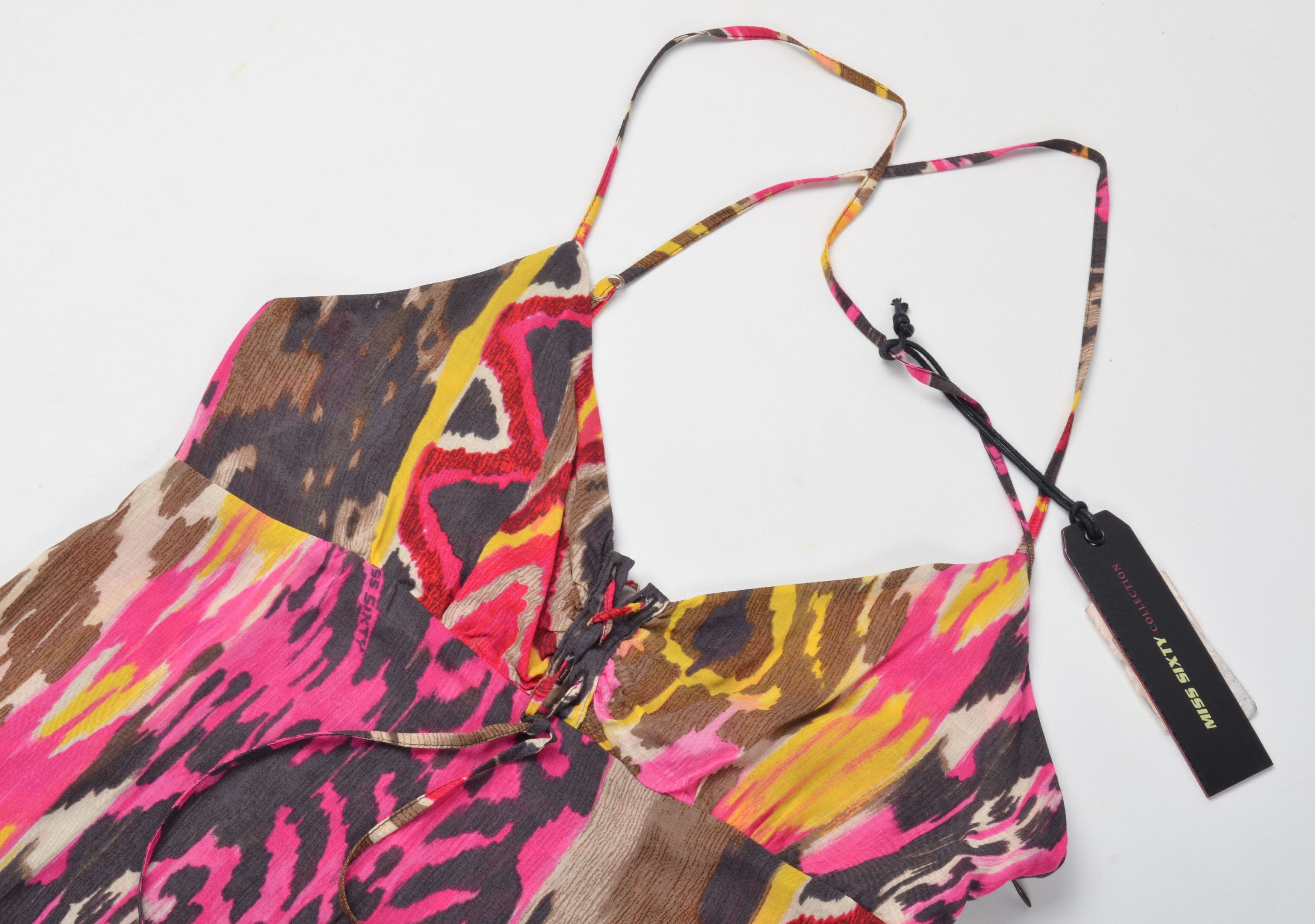 Miss Sixty Miss Sixty Y2K Coquette Multicolor Boho Mini Dress Size S / US 4 / IT 40 - 5 Thumbnail