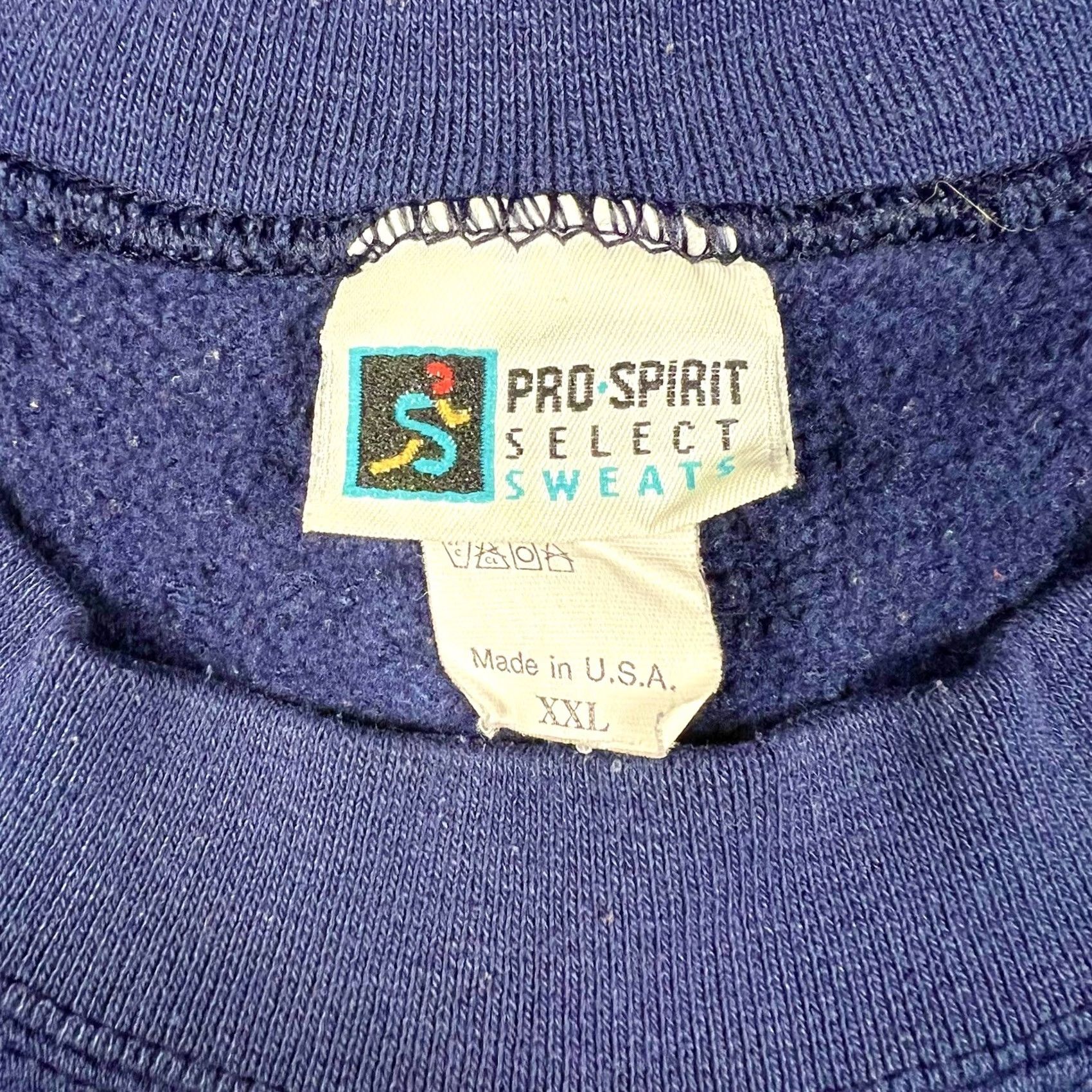 Vintage VINTAGE Pro Spirit Sweatshirt 2XL Blue Crewneck Pullover Mens 90s Made USA Blank, Grunge Lounge Wear Size US XXL / EU 58 / 5 - 2 Thumbnail