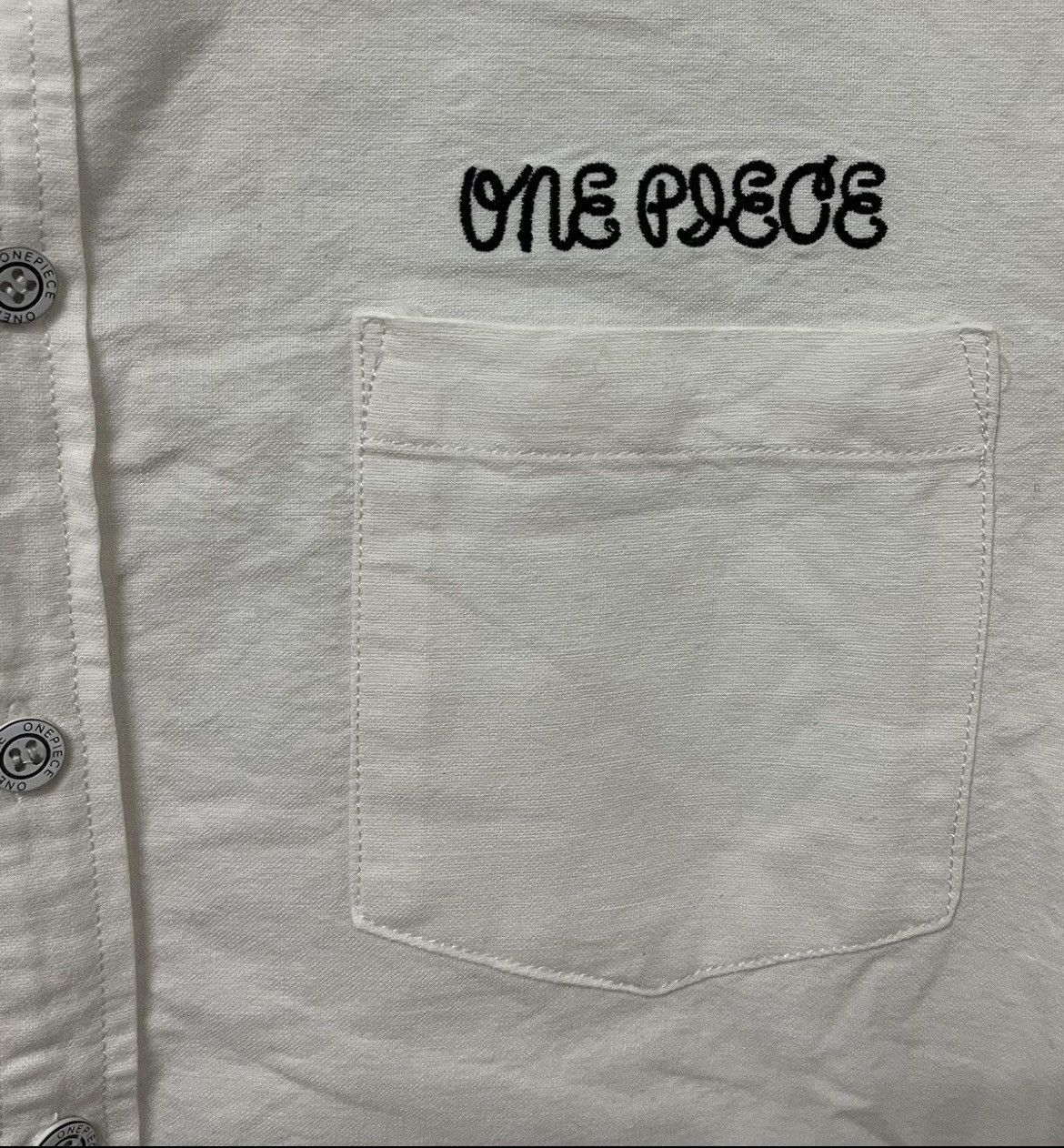 Japanese Brand One Piece Logo Button Ups Shirt Size US M / EU 48-50 / 2 - 9 Thumbnail