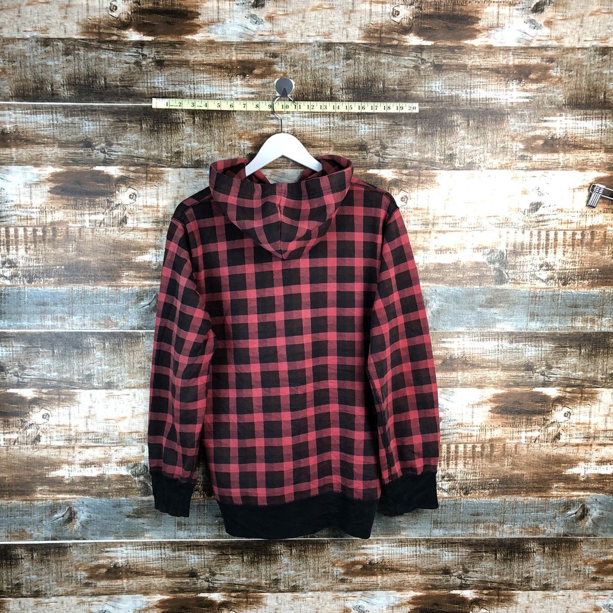 Uniqlo Uniqlo Checkred Red Hoodie #A1925 Size US M / EU 48-50 / 2 - 13 Thumbnail