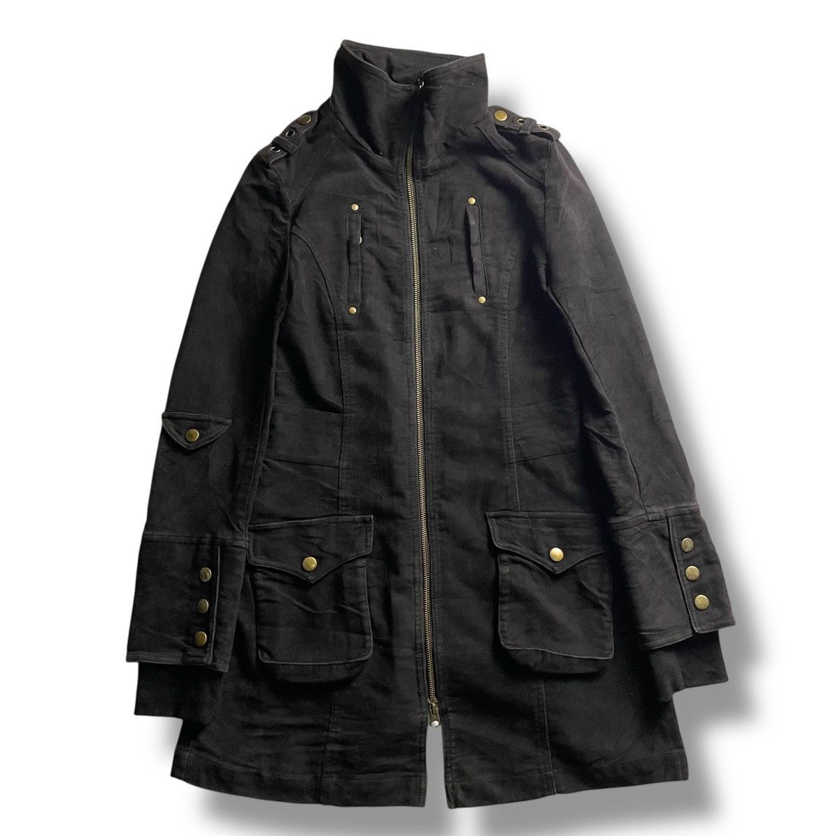 If Six Was Nine × Japanese Brand × Le Grande Bleu (L.G.B.) 🇯🇵 VINTAGE MATERIAL GIRL PUNK GOTHIC PARKA JACKET Size S / US 4 / IT 40 - 2 Thumbnail