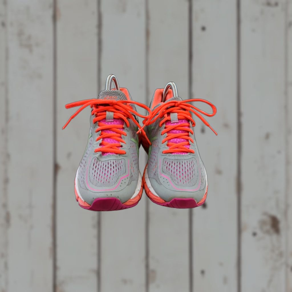 Asics ASICS GEL-Kayano 22 Women's Size 8 Silver Gray/ Pistachio/ Coral Lightly Used Sneaker Athletic Running & Jogging Gel Lace Up Shoes Women Size US 8 / IT 38 - 1 Thumbnail
