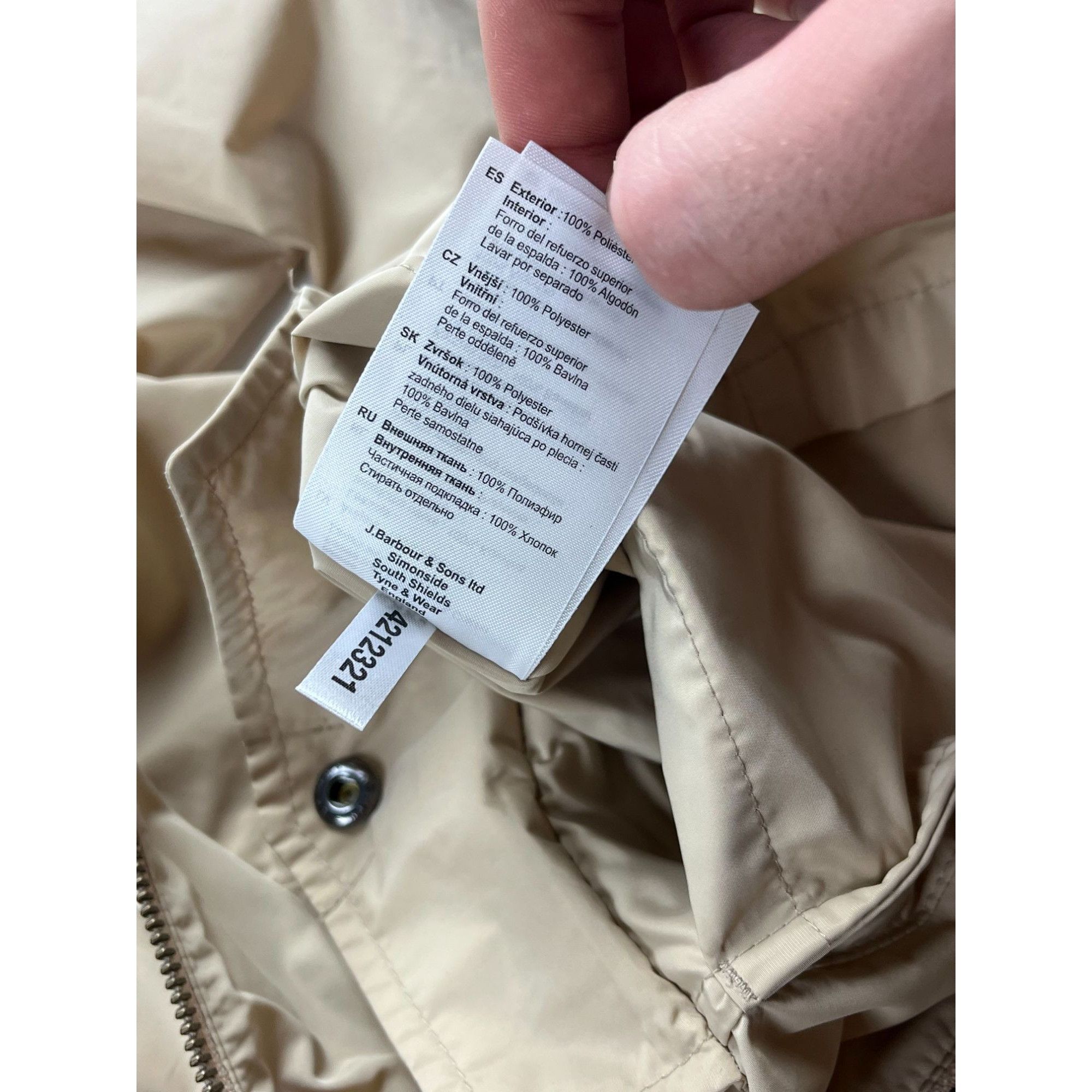 Barbour Barbour Womens Lucie Jacket Beige Size M / US 6-8 / IT 42-44 - 4 Thumbnail