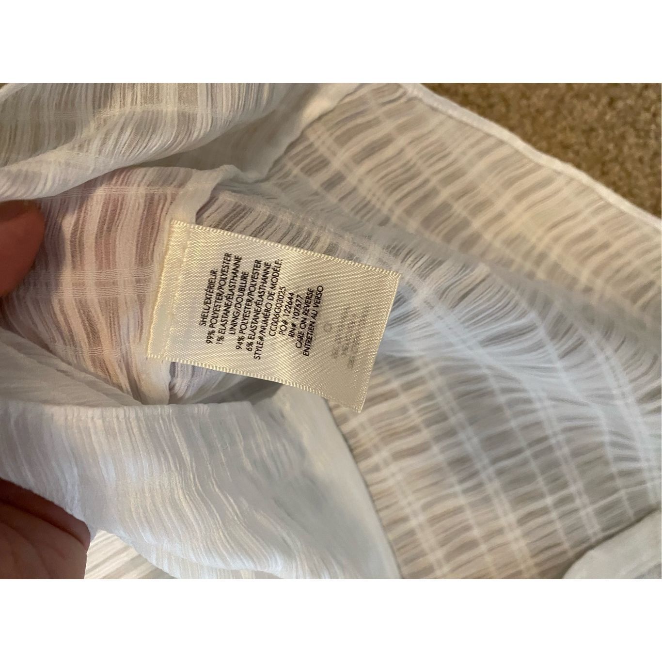 Alice + Olivia ALICE AND OLIVIA Edyth Shirt In White, Staple Blouse, Sz Sma Size S / US 4 / IT 40 - 7 Thumbnail