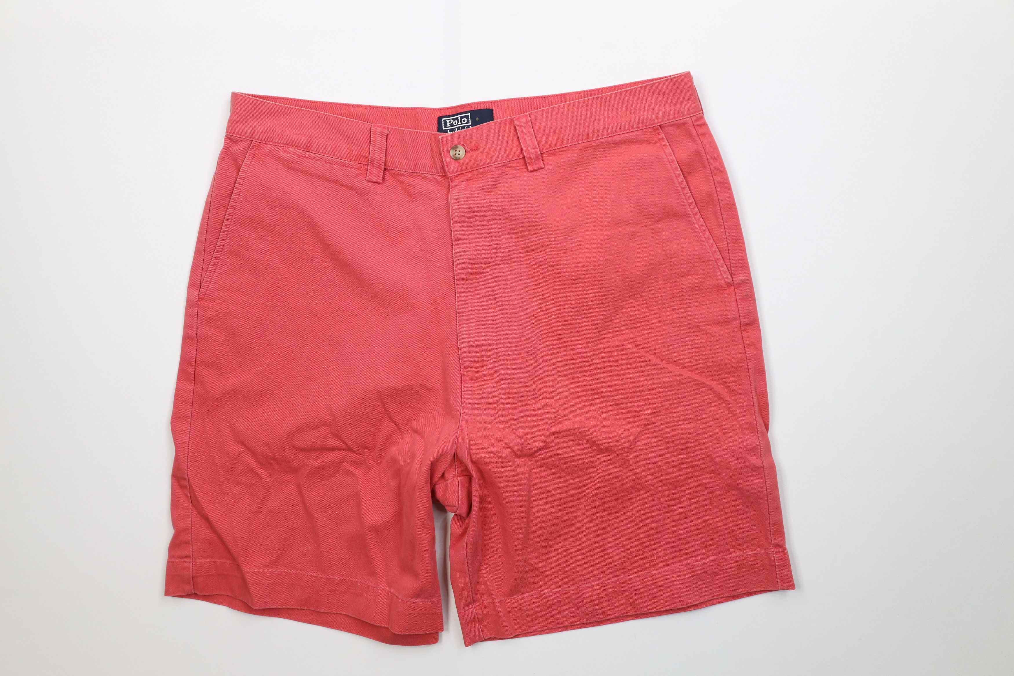 Ralph Lauren Vintage 90s Ralph Lauren Above Knee Cotton Chino Shorts Size US 36 / EU 52 - 1 Thumbnail