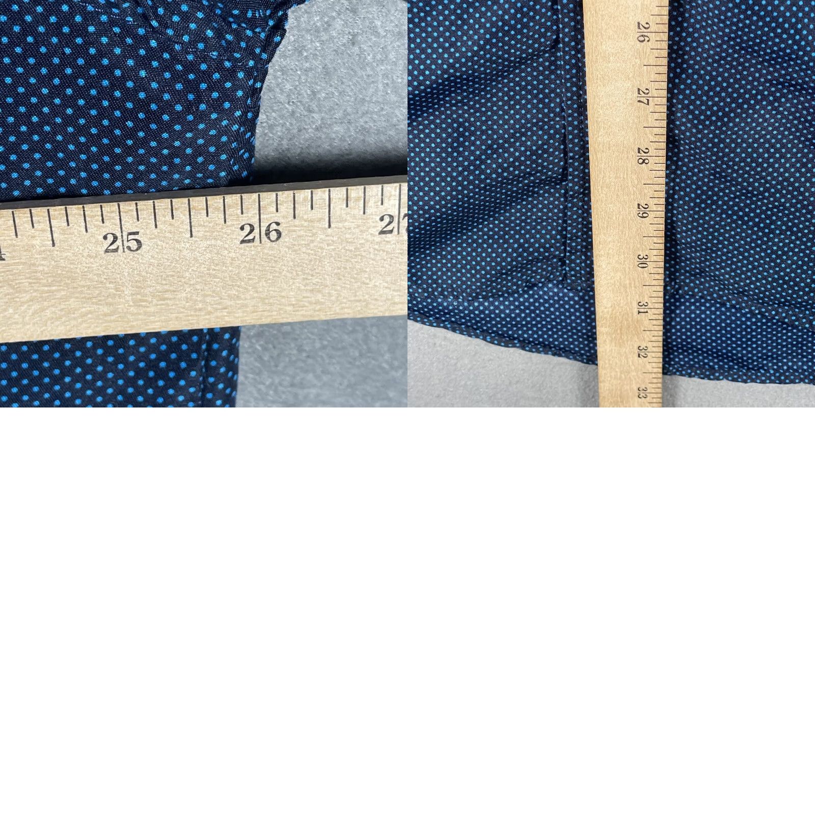 Vintage 17 One Shirt Mens 2XL Blue Polka Dot Short Sleeve Button Casual Pocket Size US XXL / EU 58 / 5 - 8 Thumbnail