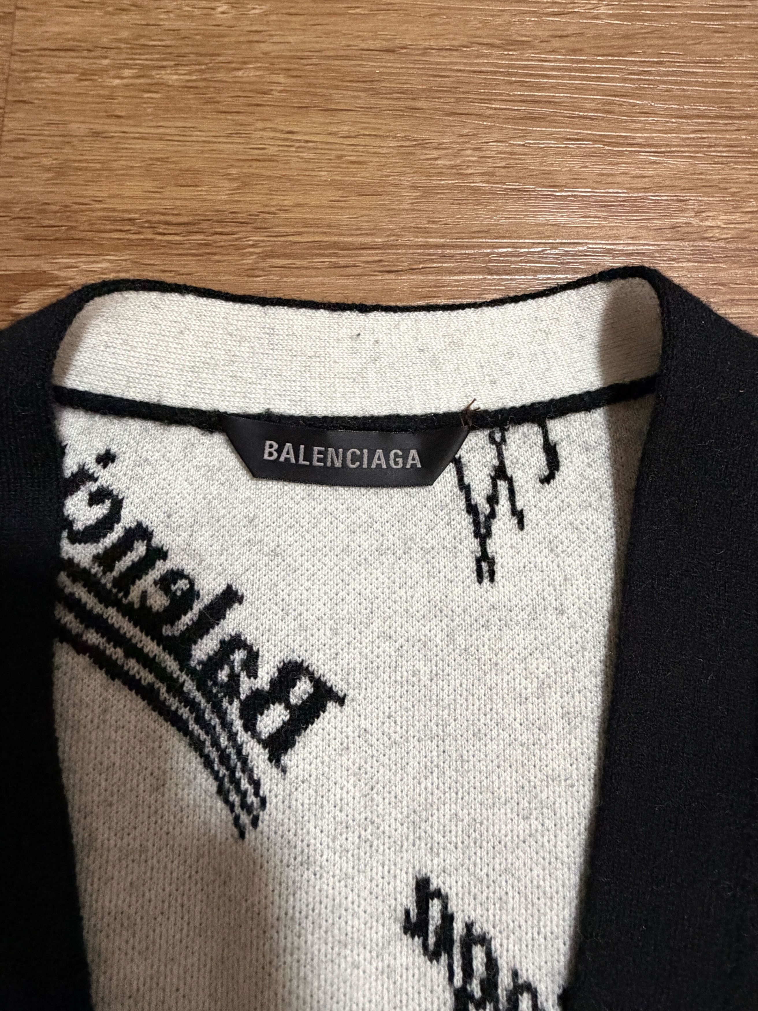 Balenciaga Balenciaga All-Over Logo Cardigan Size XS / US 0-2 / IT 36-38 - 5 Thumbnail