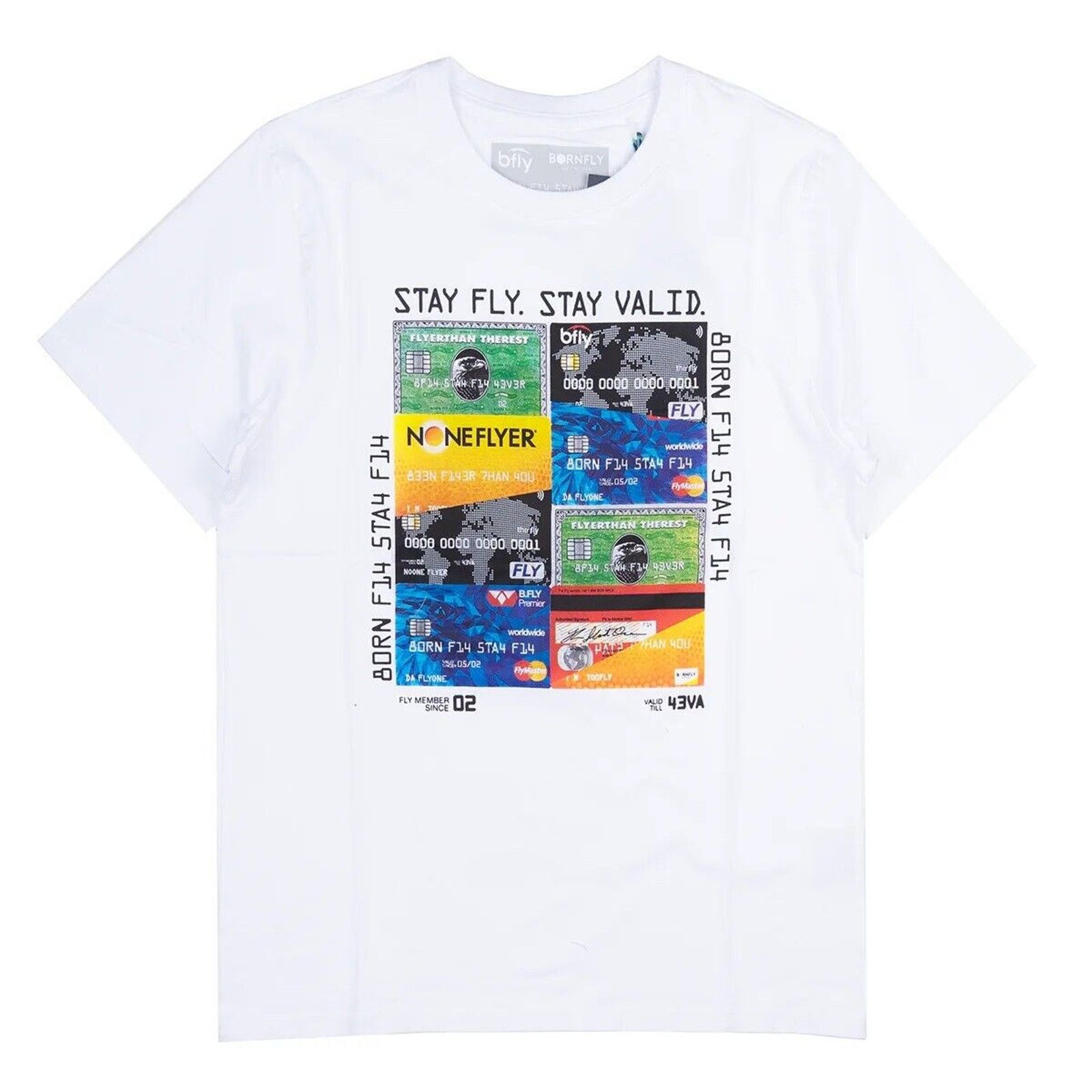 Born Fly Born Fly Men's Credit Card Theme Print Graphic Tee T-Shirt Size US L / EU 52-54 / 3 - 1 Preview