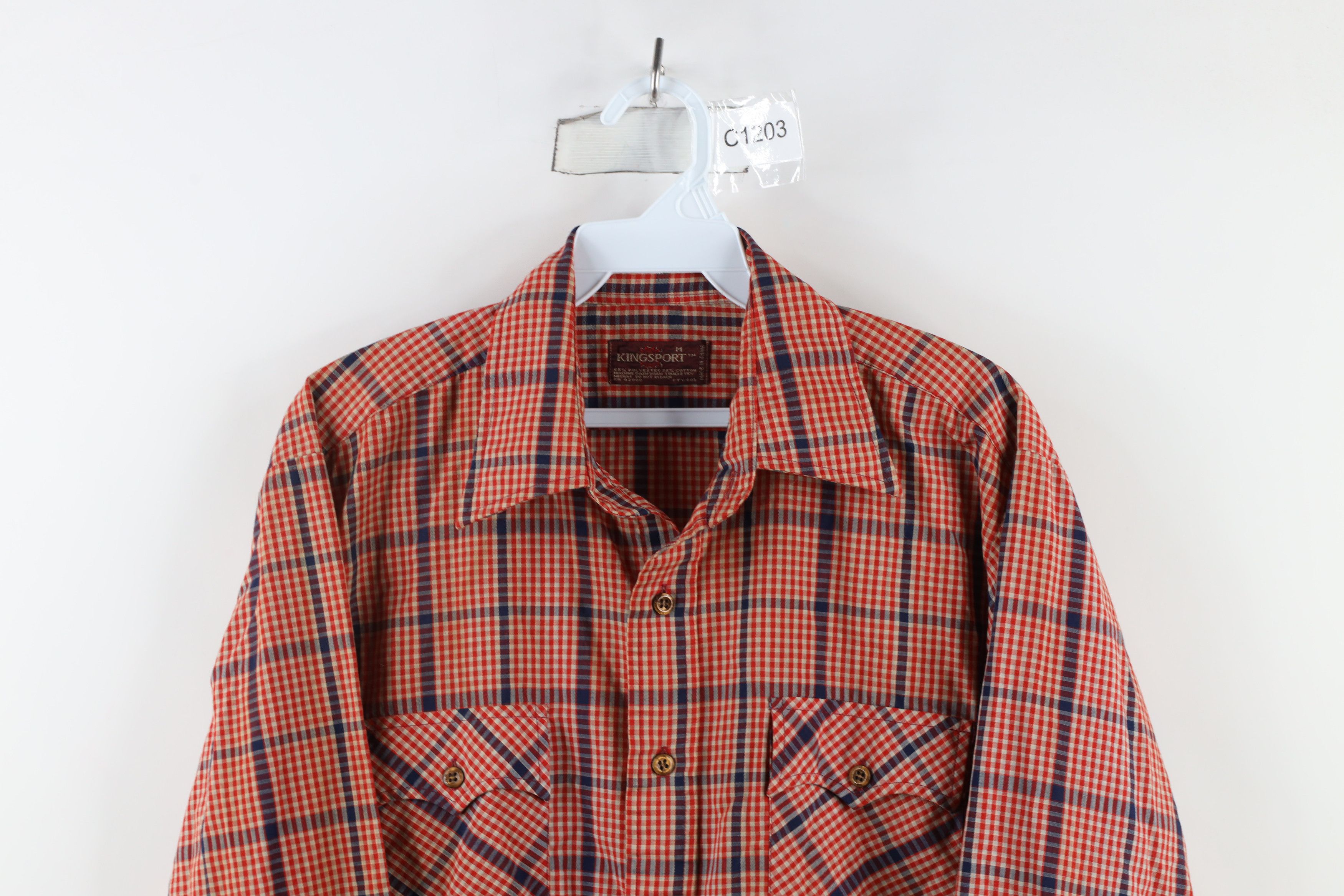 Vintage Vintage 60s 70s Streetwear Rodeo Collared Button Shirt Plaid Size US M / EU 48-50 / 2 - 2 Thumbnail