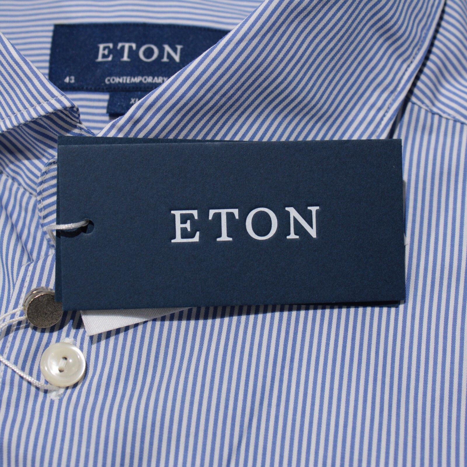 Eton Eton New with tags Shirt Size XL US In Blue Size US XL / EU 56 / 4 - 2 Thumbnail