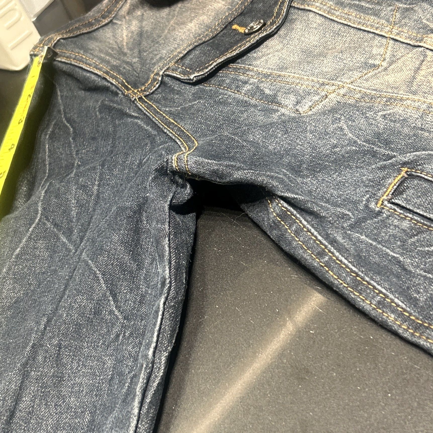 Lip Service Lip Service Denim Jacket Blue M Goth Distressed Med Navy? Size M / US 6-8 / IT 42-44 - 7 Thumbnail