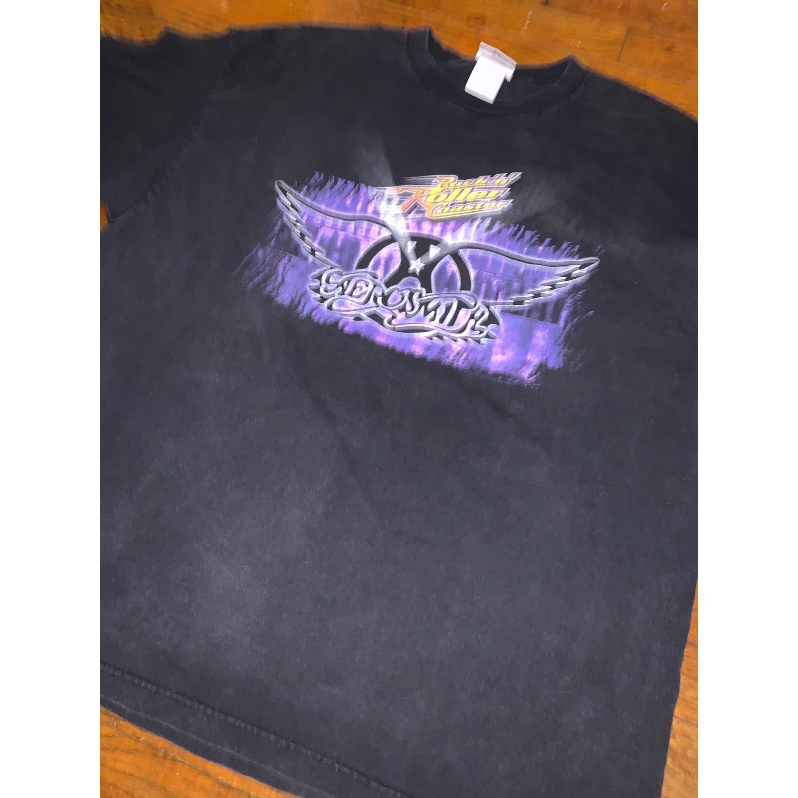 Band Tees Vintage Disney Aerosmith Rock n Roller Coaster T Shirt XXL Size US XXL / EU 58 / 5 - 6 Thumbnail