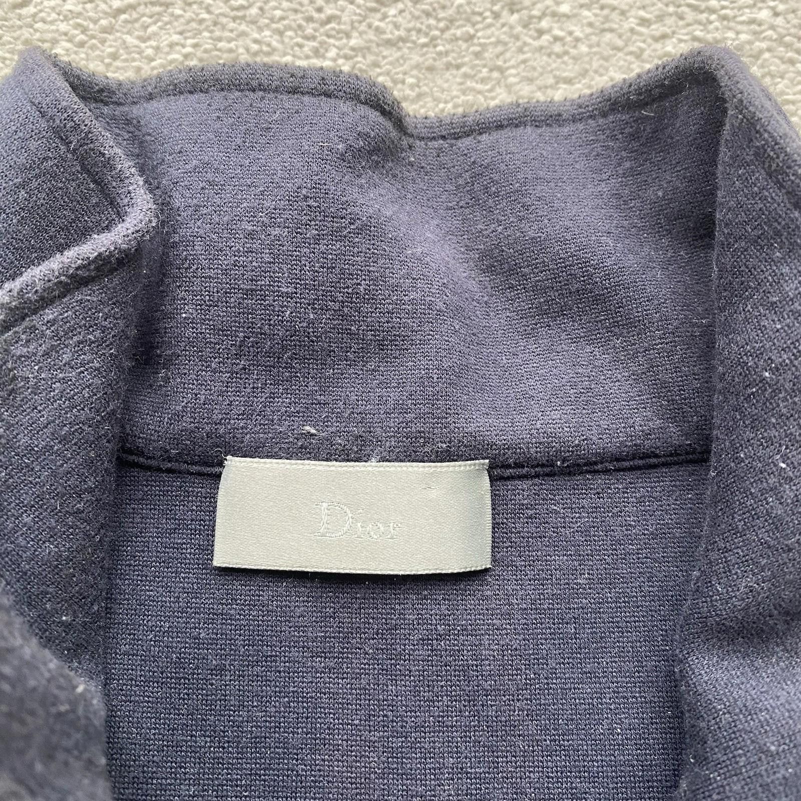 Dior Dior Homme 1/4 Zip Embroidered Bee Sweatshirt Size 50 Navy Size US M / EU 48-50 / 2 - 4 Thumbnail
