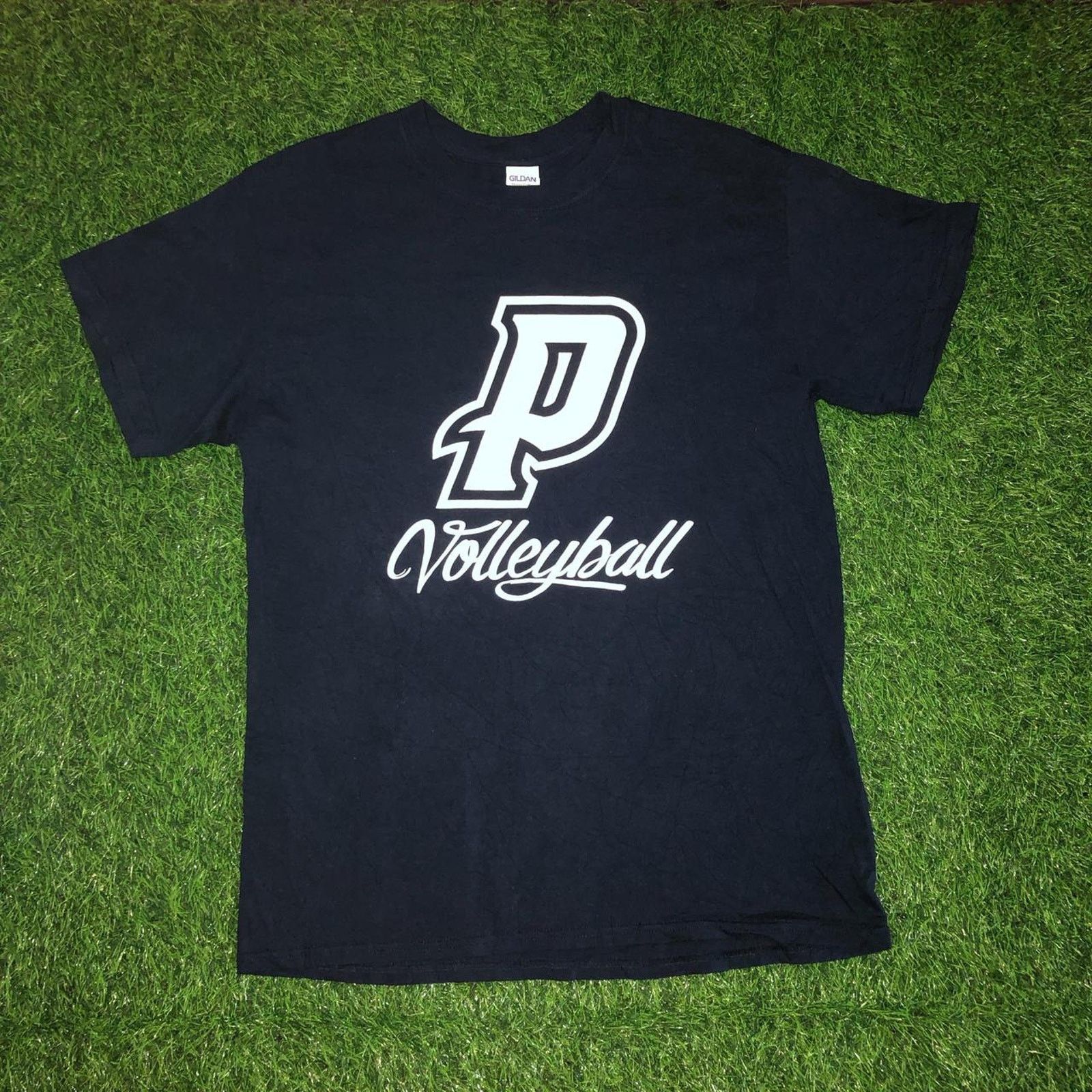 Gildan Navy ‘P Volleyball’ Graphic Tee Size US M / EU 48-50 / 2 - 1 Thumbnail