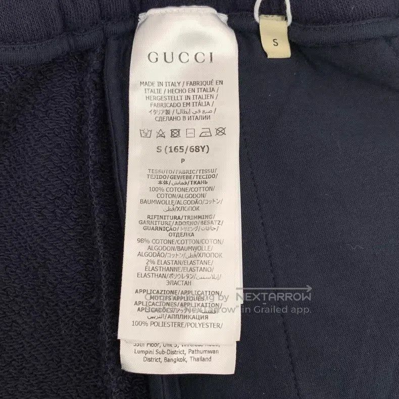 Gucci Gucci Size S 23 dark blue logo embroidered cotton casual tr Size US 29 - 8 Thumbnail