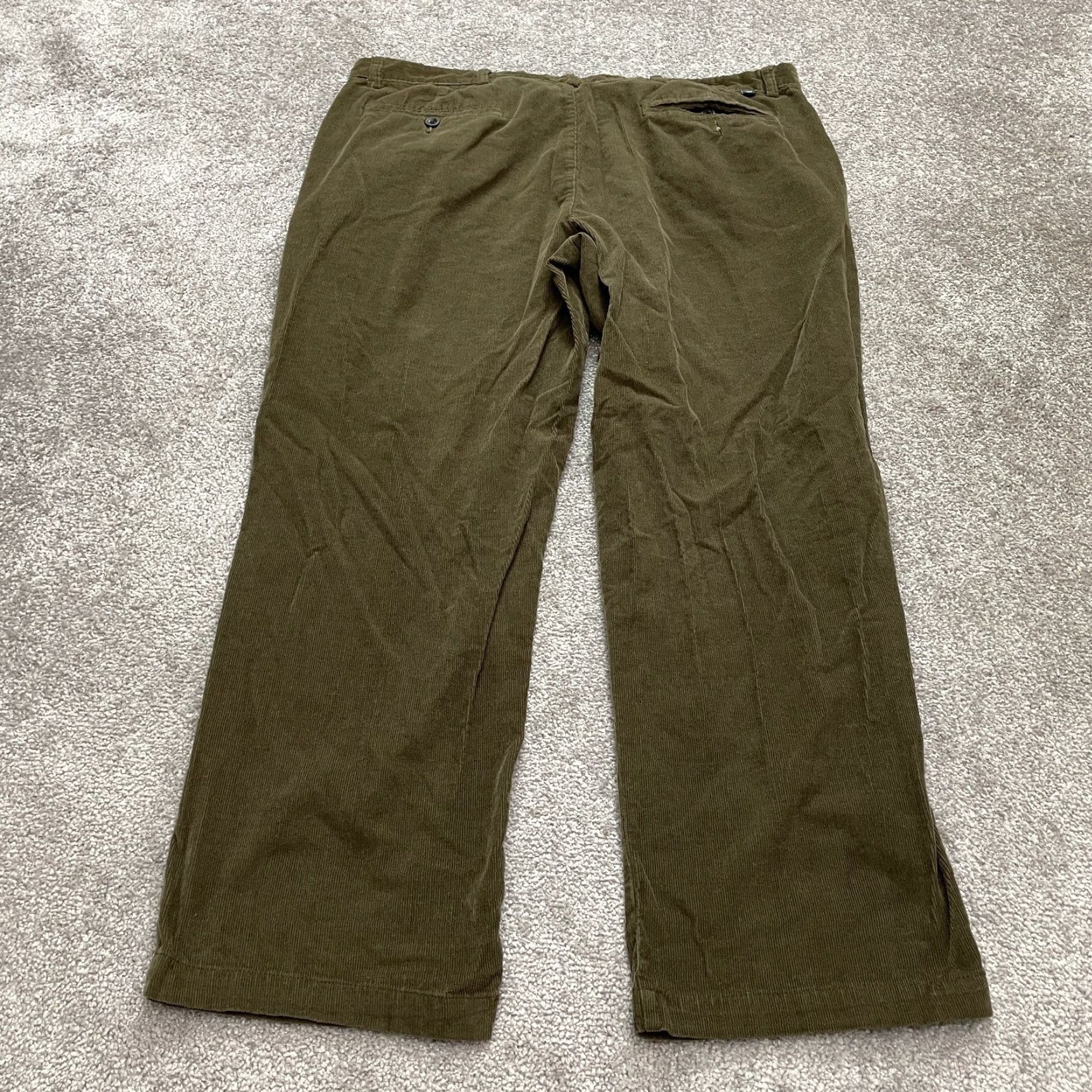 Chaps Chaps Pants Mens 40x30 Dark Green Corduroy Straight Leg Casual Outdoor Size US 40 / EU 56 - 2 Thumbnail