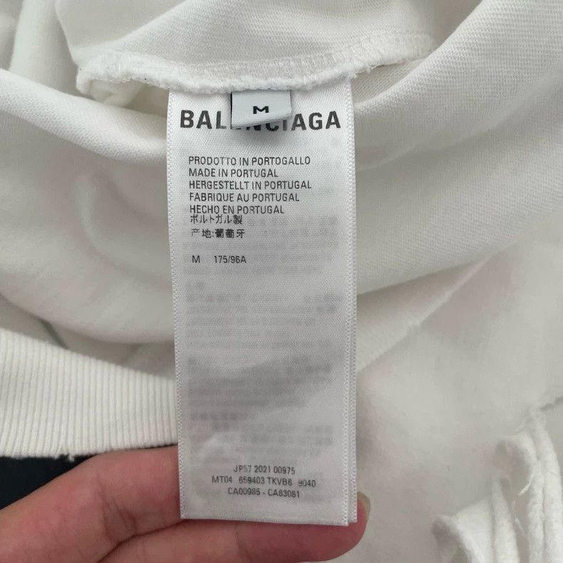 Balenciaga Balenciaga Big Ripped Letter Sweatshirt Size US M / EU 48-50 / 2 - 4 Thumbnail