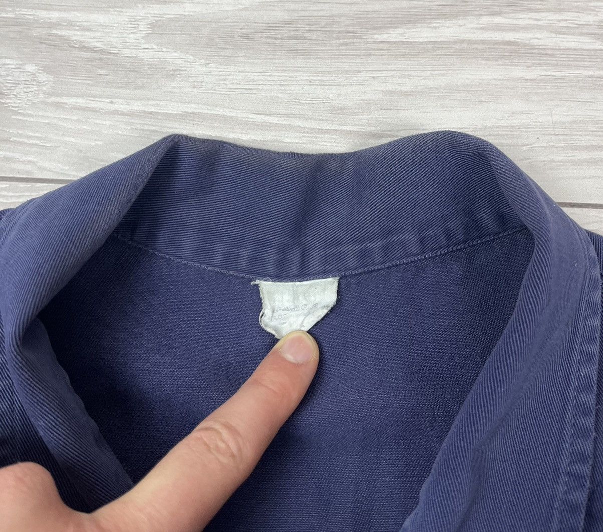 Le Laboureur Le Laboureur Vintage 70s French Blue Work Chore Jacket Size US L / EU 52-54 / 3 - 9 Thumbnail