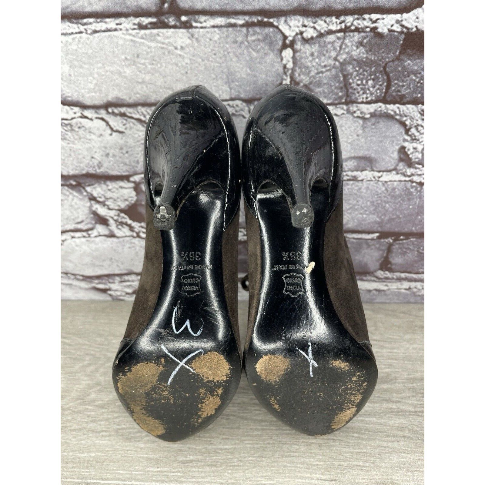 Barneys New York Barneys New York Co-op Brown Suede Oxfords Heel LaceShoes Wo Size US 6 / IT 36 - 21 Thumbnail